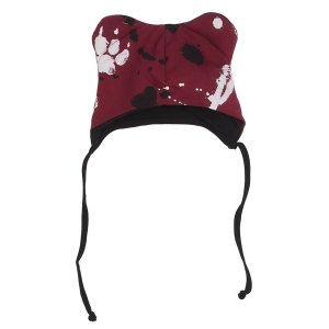 Niemowlęca Bawełniana Czapka Z Uszkami New Baby Łapka Ciemno Różowa 62 (3-6M)