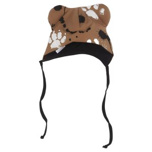 Niemowlęca Bawełniana Czapka Z Uszkami New Baby  Łapka Musztardowa 68 (4-6M)