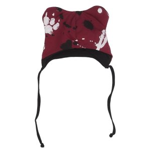 Niemowlęca Bawełniana Czapka Z Uszkami New Baby Łapka Ciemno Różowa 68 (4-6M)