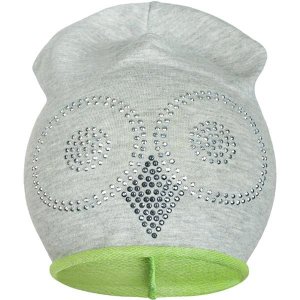 Wiosenna Czapka New Baby Sowa Szaro-Zielona 86/92