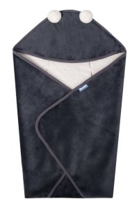 Otulacz Do Fotelika Plusz Baranek 75X75 Grafitowy