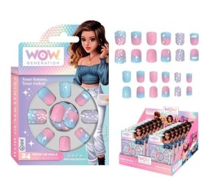 Zestaw Samoprzylepnych Tipsów, 24 Szt - Wow Generation