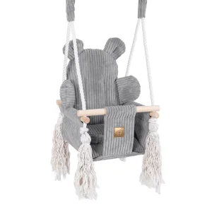 Huśtawka dla Dziecka do Domu - Bear Swing | Aesthetic Kolor grey-3