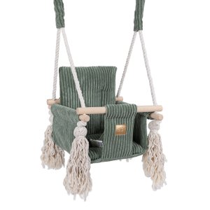 Huśtawka dla Dziecka do Domu - Square Swing | Aesthetic Kolor olive-green