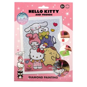 Maluj diamentami po numerach kreatywna zabawka dla dzieci obraz Hello Kitty