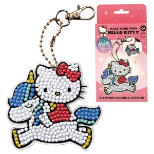 Maluj diamentami po numerach kreatywna zabawka breloczek dzieci Hello Kitty