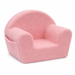 Fotelik dziecięcy z boczną kieszenią New Baby Teddy pink