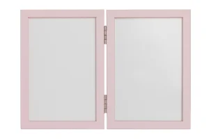 Odcisk Bobasa - Podwójna Ramka Z Glinką - Różowa