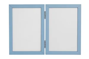 Odcisk Bobasa - Podwójna Ramka Z Glinką - Niebieska