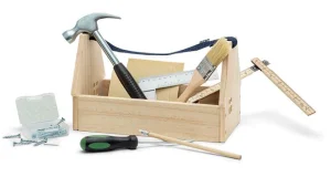 Drewniane narzędzia dla dzieci - zestaw majsterkowicza Micki