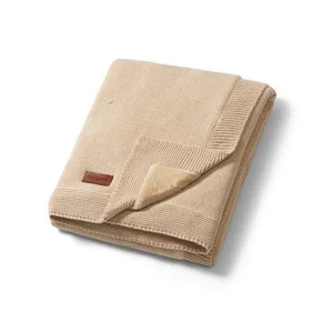 1671/02 Koc Bawełniany Z Flanelowym Podszyciem Jasny Beż