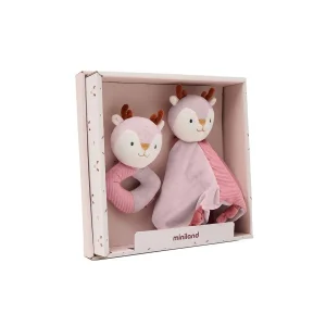 Sensoryczny zestaw prezentowy - Jelonek - Przytulanka Grzechotka