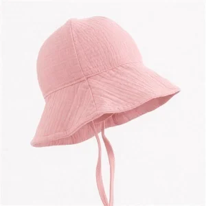 Dziecięcy muślinowy kapelusz New Baby pink 80 (9-12m)