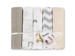 PIELUCHA TETRA 70X80 5-PACK CARS BEIGE