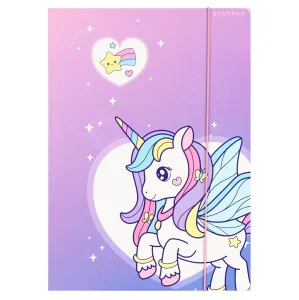 Teczka z gumką A4 Unicorn mix STARPAK