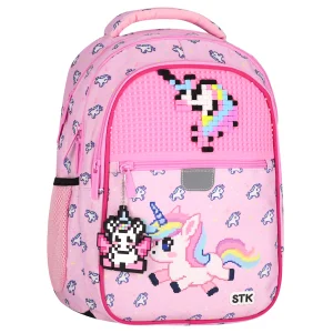 PLECAK SZKOLNY PIXEL UNICORN RÓŻOWY STARPAK