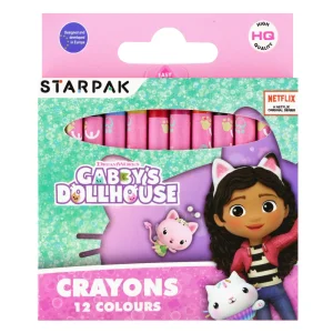 Kredki Woskowe 12 Kolorów Gabby Dollhouse Starpak