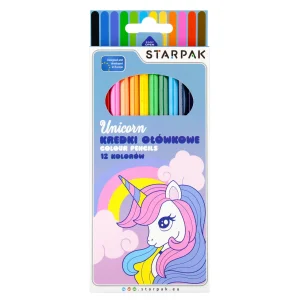 Kredki Ołówkowe 12 Kolorów Unicorn Starpak