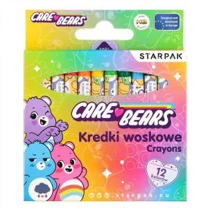 Kredki woskowe 12 kolorów Care Bears STARPAK