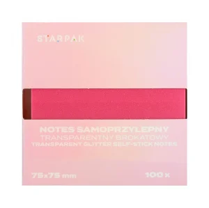 Notes samoprzylepny 75x75/100k transparent Ombre ciemny C3 STARPAK