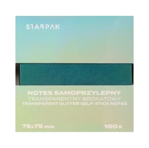 Notes samoprzylepny 75x75/100k transparent Ombre ciemny C6 STARPAK