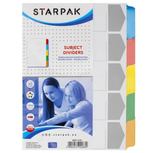 Przekładki A5 Kartonowe 5 Kolorów Starpak