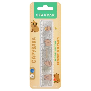 Linijka plastikowa 20 cm Kapibara STARPAK