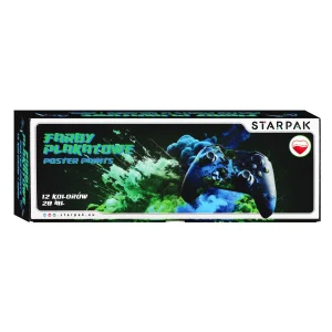 Farby plakatowe 12 kolorów 20ml Pad STARPAK