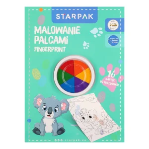 Farby do malowania palcami 6 kolorów Animal STARPAK