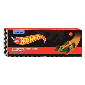 Farby plakatowe 12 kolorów 20ml Hot Wheels STARPAK