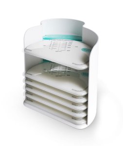 Torebki do przechowywania mleka matki/pokarmu - 25 szt. + organizer