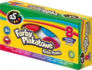 Farby Plakatowe As 8 Kolorów 20 Ml Astra