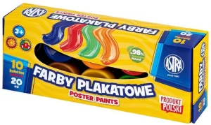 Farby Plakatowe 10 Kolorów 20Ml Box Astra