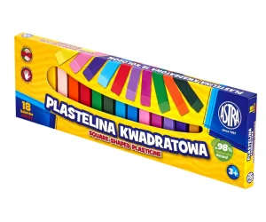 Plastelina Kwadratowa 18 Kolorów Astra