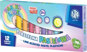 Plastelina 12 Kolorów Pastelowy Astra