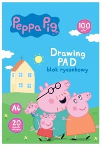 Blok Rysunkowy A4/20K Biały Peppa Astra