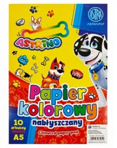 Papier kolorowy A5/10k błyszczący ASTRA