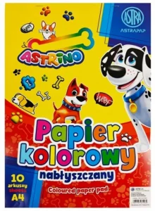 Papier kolorowy A4/10k błyszczący ASTRA