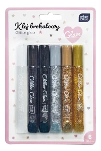 Klej Brokatowy 10,5Ml 6 Kolorów Glam Interdruk