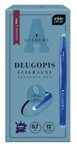 Długopis Ścieralny Zamykany 0.7 Academy Interdruk
