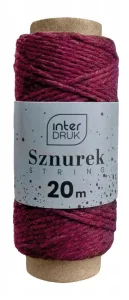 Sznurek Dekoracyjny 20M Satyn Złoty Mix Interdruk