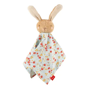 Pierwsza przytulanka komforter bawełniany Króliczek niebieski 32 cm sigikid