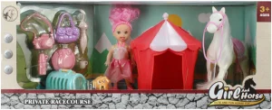 Lalka 9Cm Z Akcesoriami Konik Mega Creative