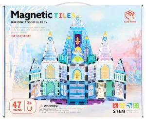 Klocki magnetyczne Zamek 47 elementów MEGA CREATIVE