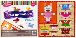 Układanka Drewniana 10 Elementów Ubranka Mega Creative