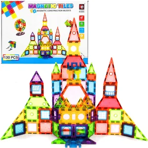Klocki Magnetyczne 3D Konstrukcyjne Edukacyjne - Zestaw Kreatywny 130 el.
