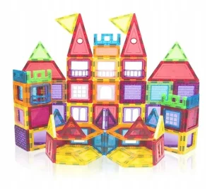 Klocki Magnetyczne 3D Konstrukcyjne Edukacyjne - Zestaw Kreatywny 106 el.