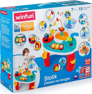 Interaktywny Stolik Edukacyjny Zabawa Na Okrągło - Śpiewający Stoliczek PL