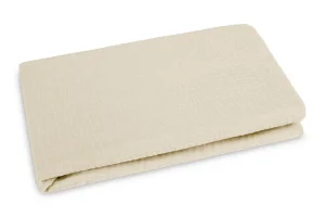 PRZEŚCIERADŁO MUŚLIN KRESZOWANY 120X60 BEIGE