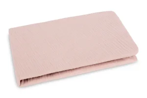 PRZEŚCIERADŁO MUŚLIN KRESZOWANY 120X60 PINK